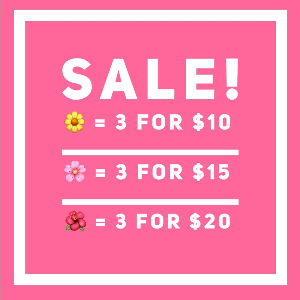 Sale prices!